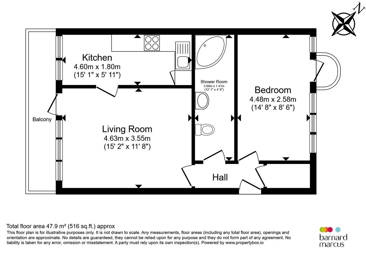 Flat in London, United Kingdom, 48 m² - picture 11