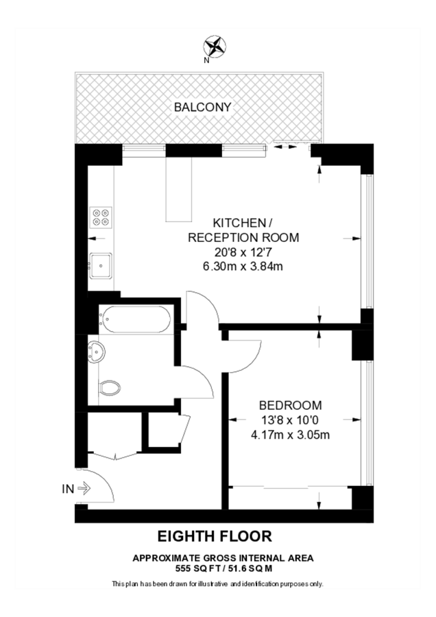 Wohnung in London, Großbritannien, 52 m² - Foto 9