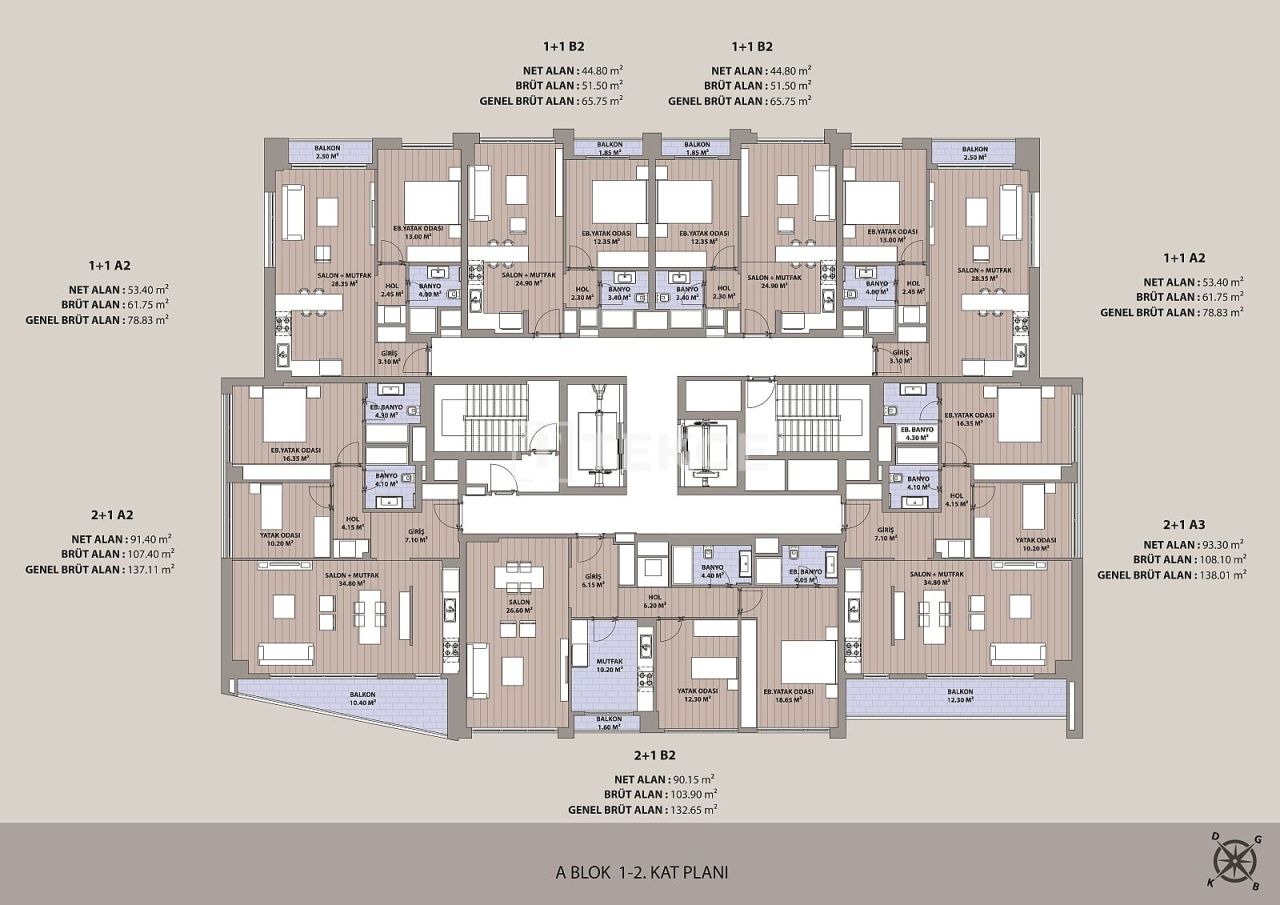 Apartment in Istanbul, Türkei, 62 m² - Foto 16