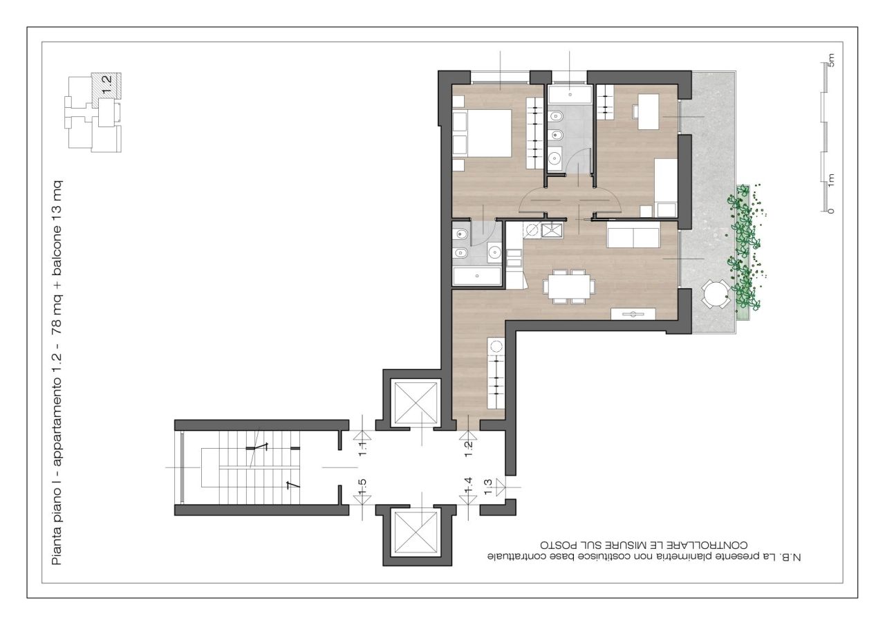 Apartment in Turin, Italy, 78 m² - picture 4