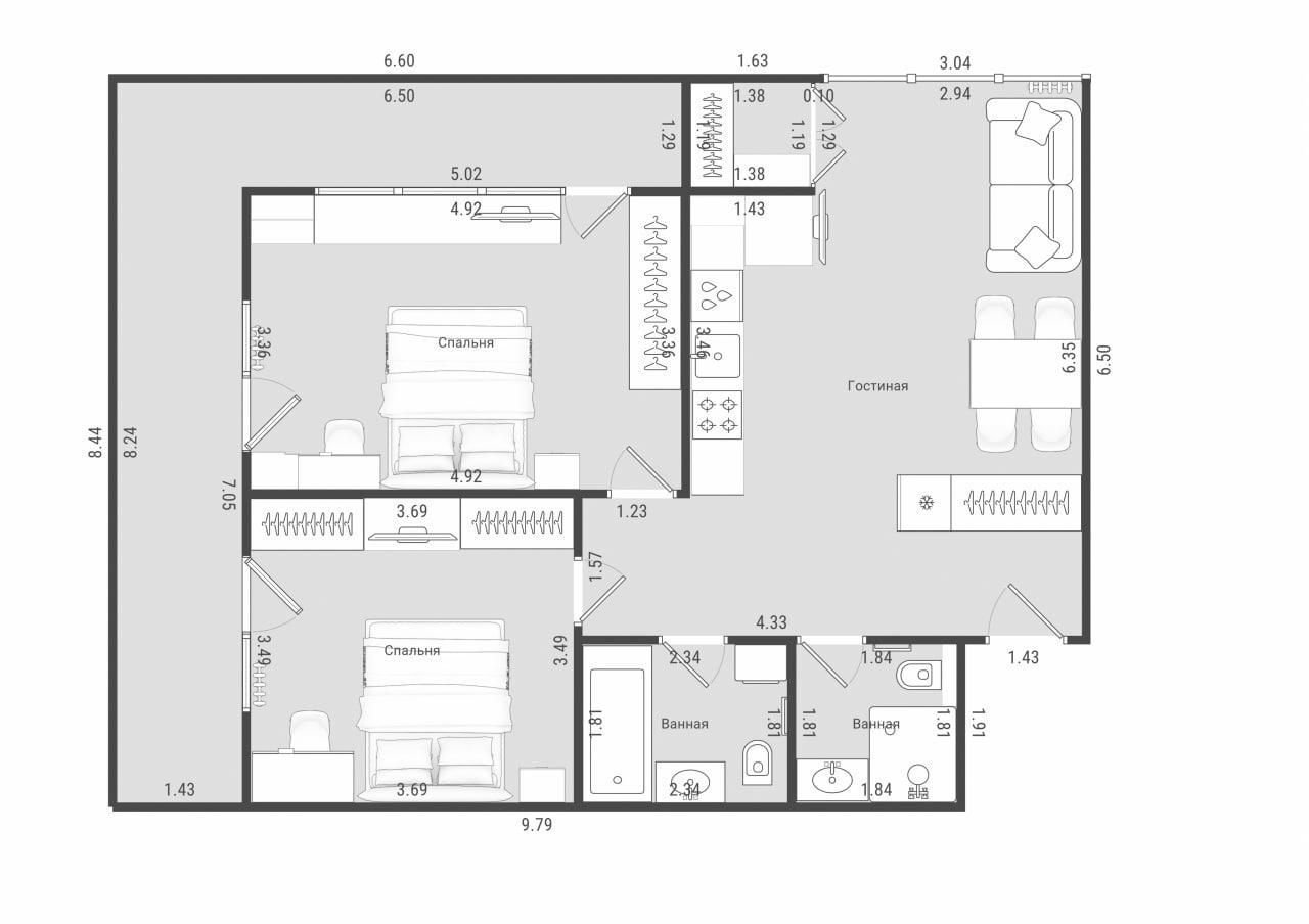 Apartment in Batumi, Georgien, 84 m² - Foto 18