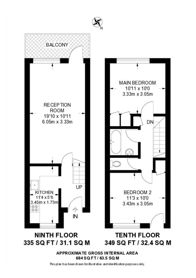 Appartamento a Londra, Regno Unito, 64 m² - foto 8
