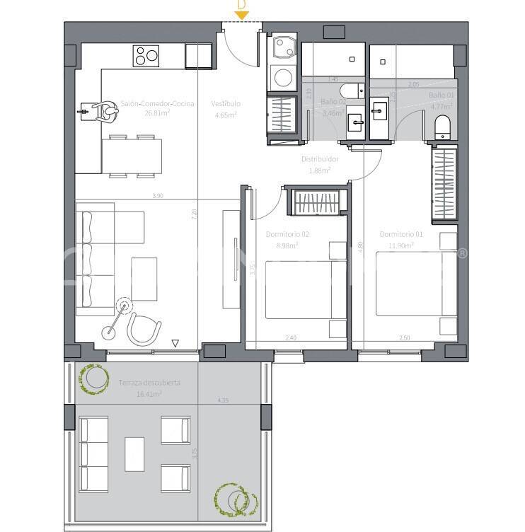 Penthouse in Mijas, Spanien, 79 m² - Foto 19