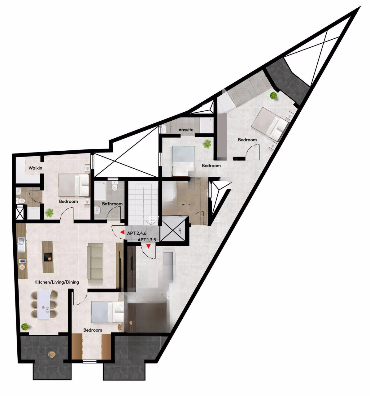 Wohnung in San Lawrenz, Malta, 94 m² - Foto 4