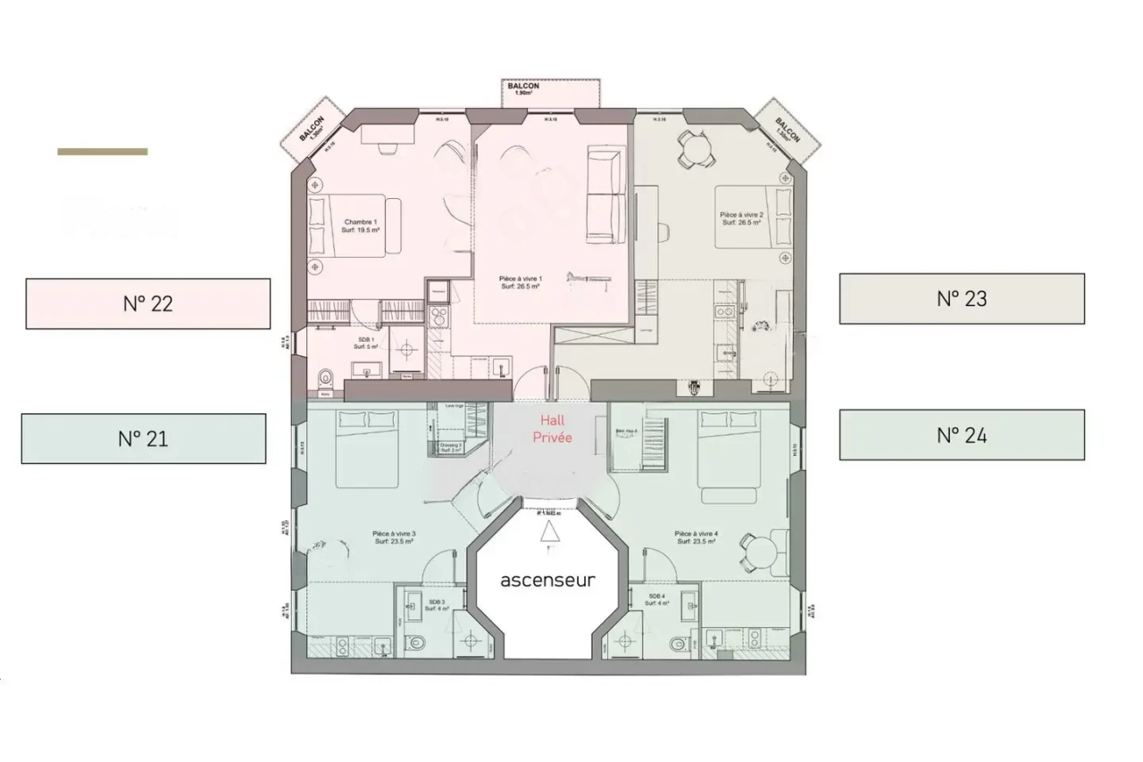 Wohnung in Cannes, Frankreich, 35 m² - Foto 11