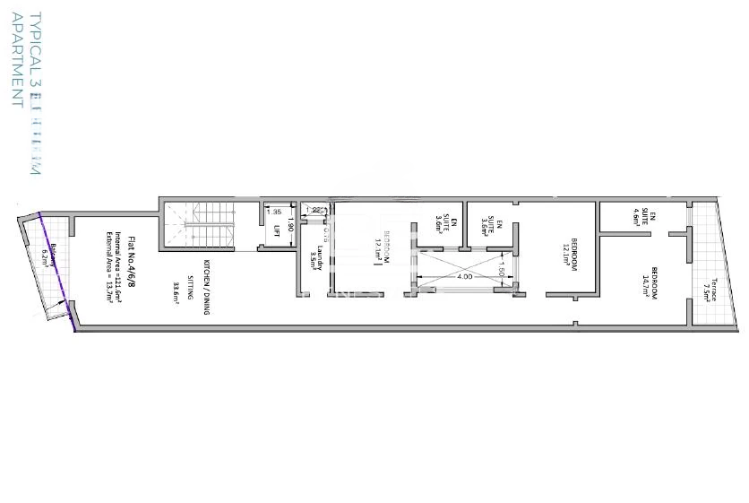 Flat in San Lawrenz, Malta, 135 m² - picture 2