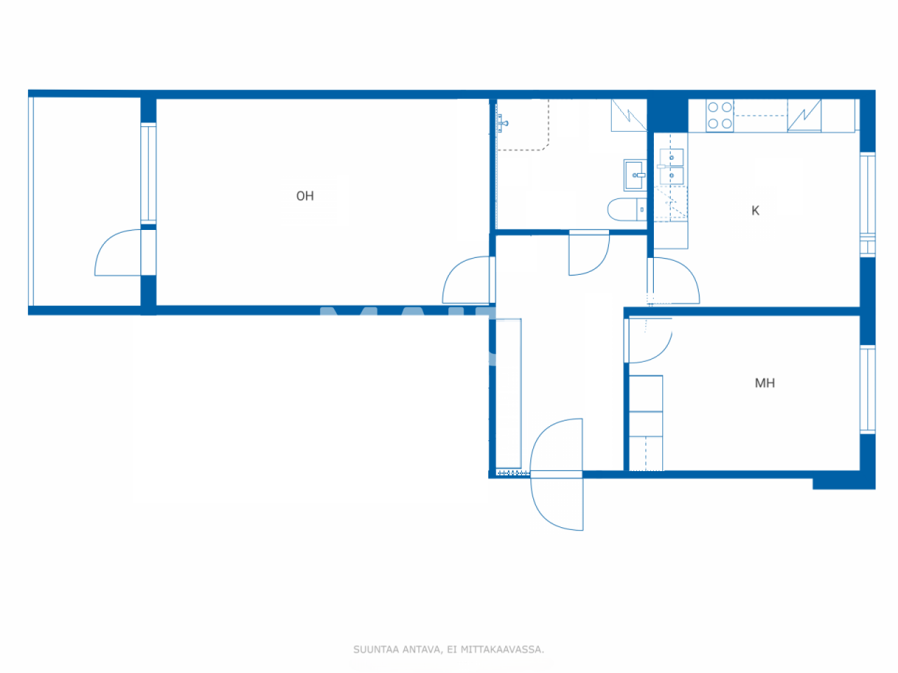 Apartment Tornio, Finnland, 61.7 m² - Foto 2