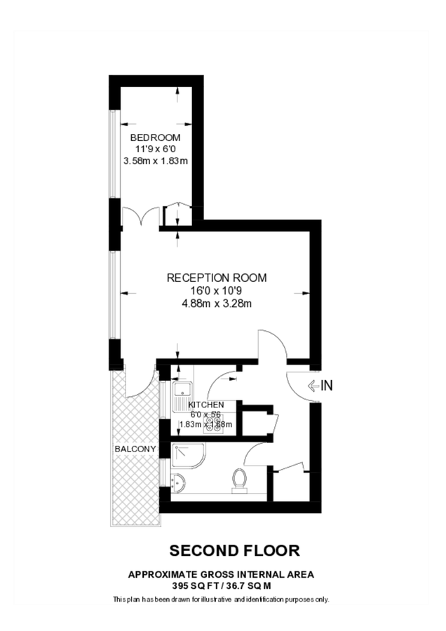 Piso en Londres, Reino Unido, 37 m² - imagen 7