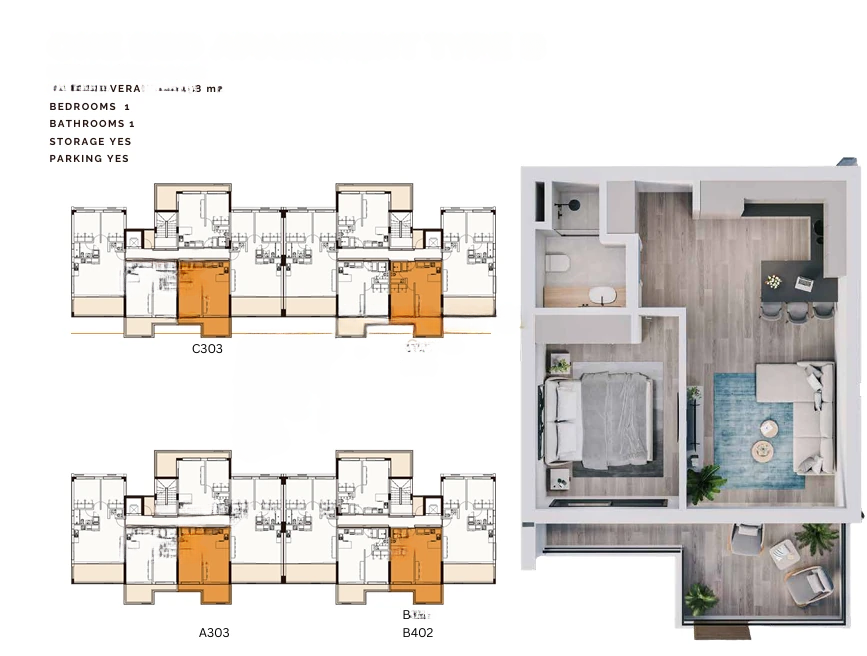 Flat in Limassol, Cyprus, 50 m² - picture 9