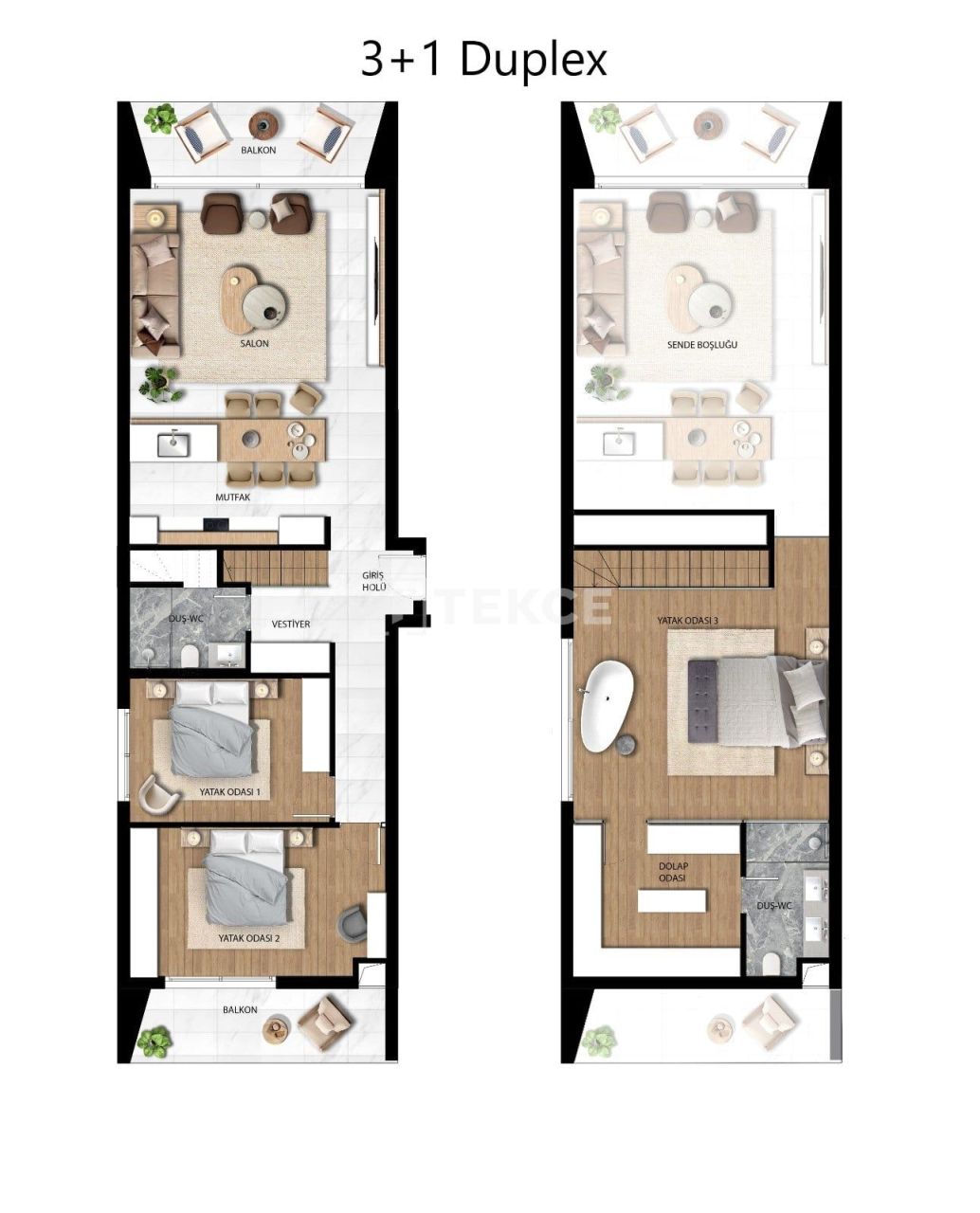 Penthouse à İskele, Chypre, 174 m² - image 19