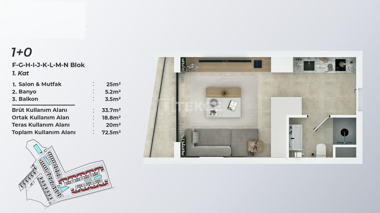 Penthouse in Gazimağusa, Zypern, 178 m² - Foto 14