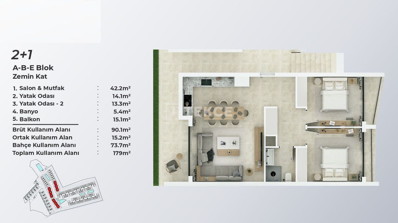 Penthouse in Gazimağusa, Zypern, 155 m² - Foto 16