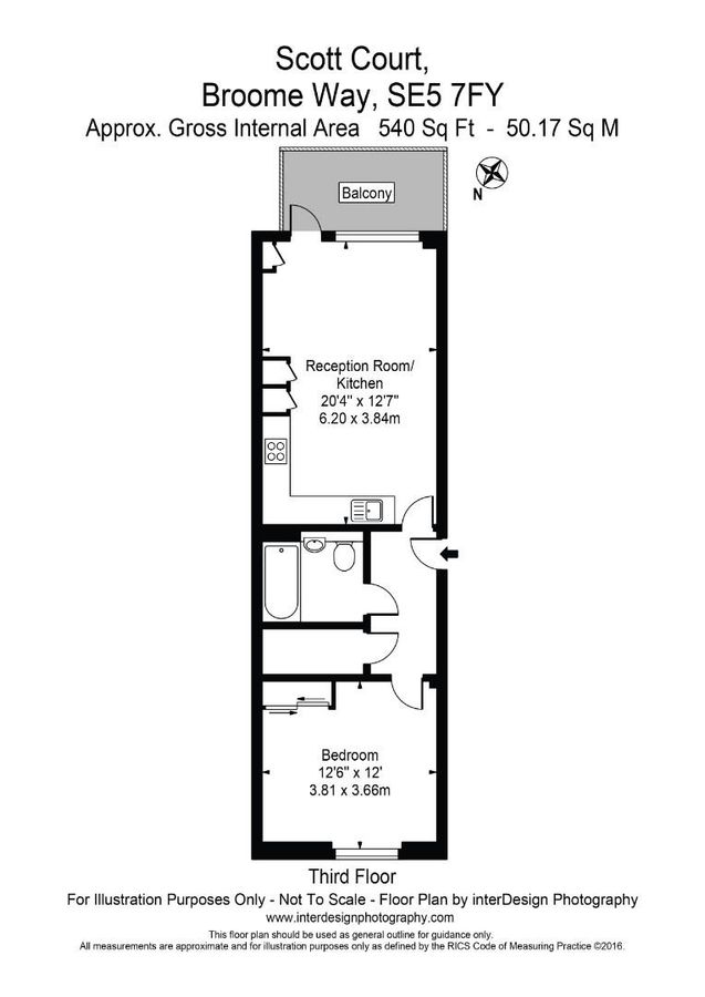 Wohnung in London, Großbritannien, 50 m² - Foto 17