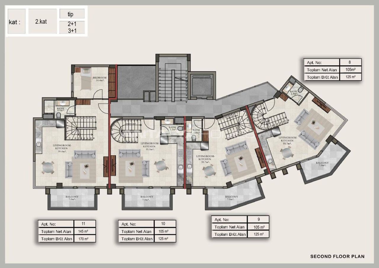 Apartamento en Alanya, Turquia, 85 m² - imagen 18