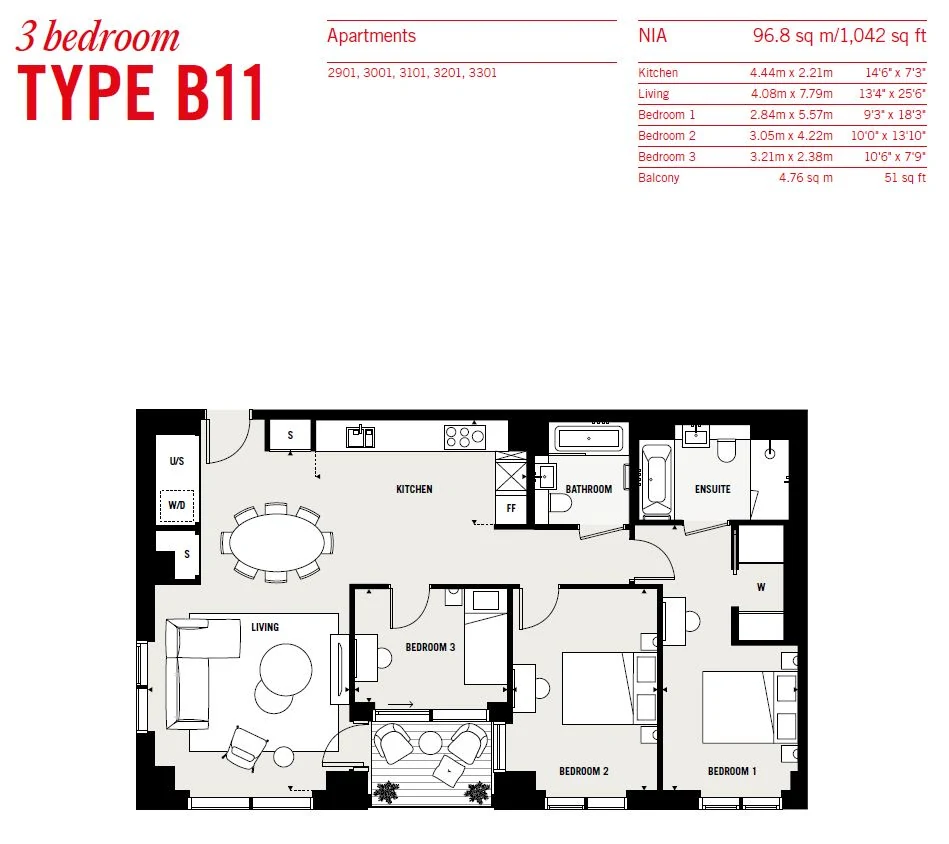 Apartment Canada Water, Großbritannien, 1 042 m² - Foto 12