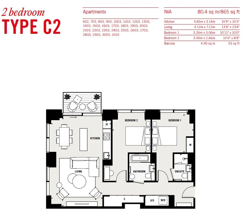 Apartment Canada Water, United Kingdom, 865 m² - picture 15