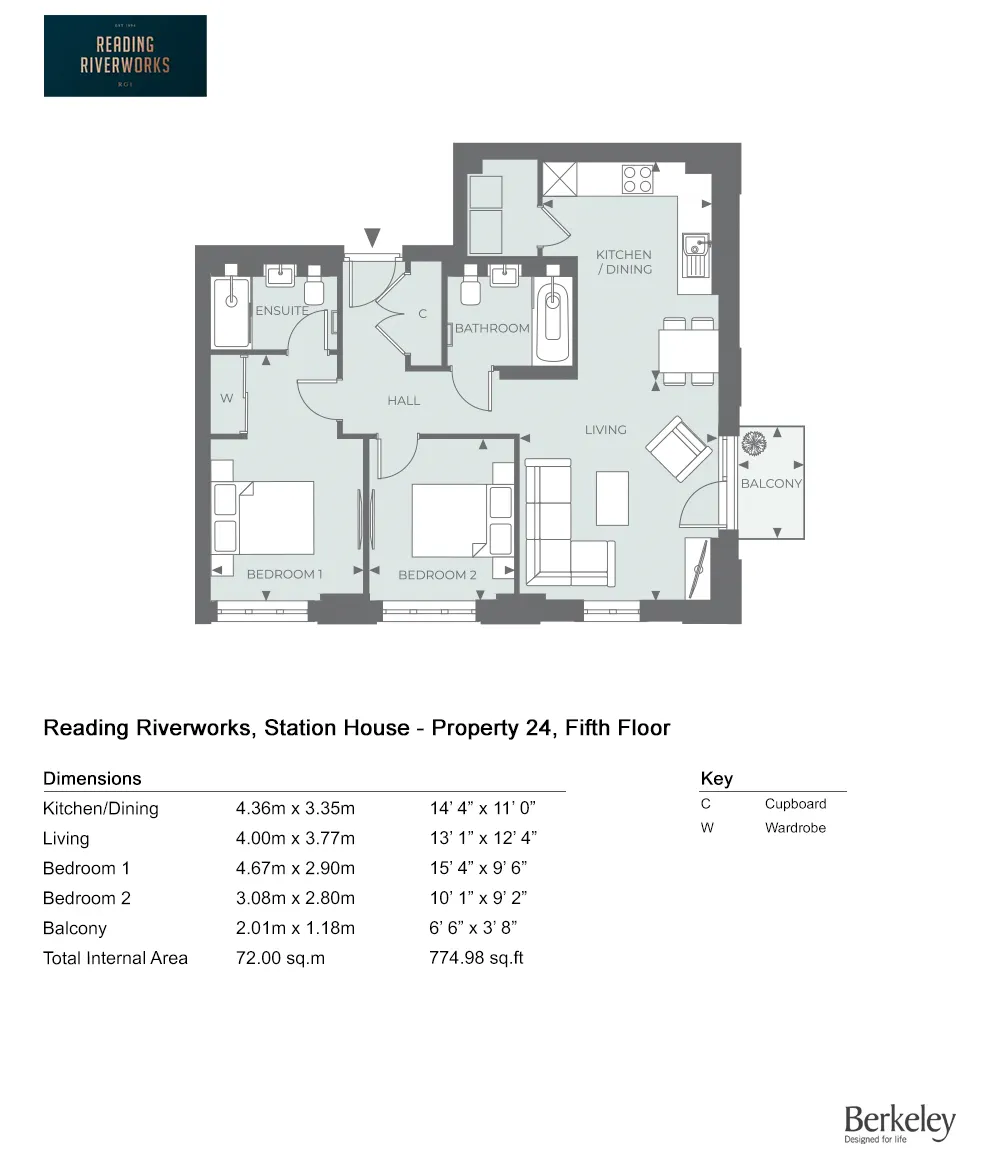 Apartment in Reading, United Kingdom, 775 m² - picture 15