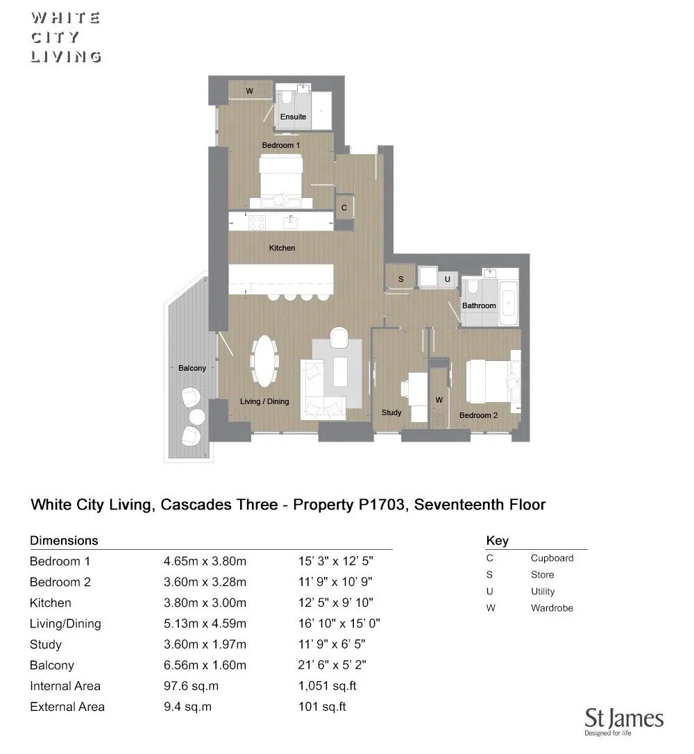 Apartment White City, Großbritannien, 1 051 m² - Foto 16