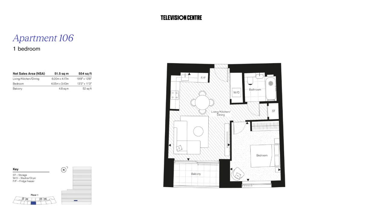 Apartment White City, Großbritannien, 554 m² - Foto 19