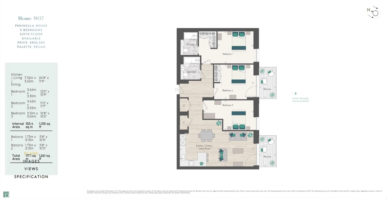 Apartment Wembley, United Kingdom, 1 261 m² - picture 19