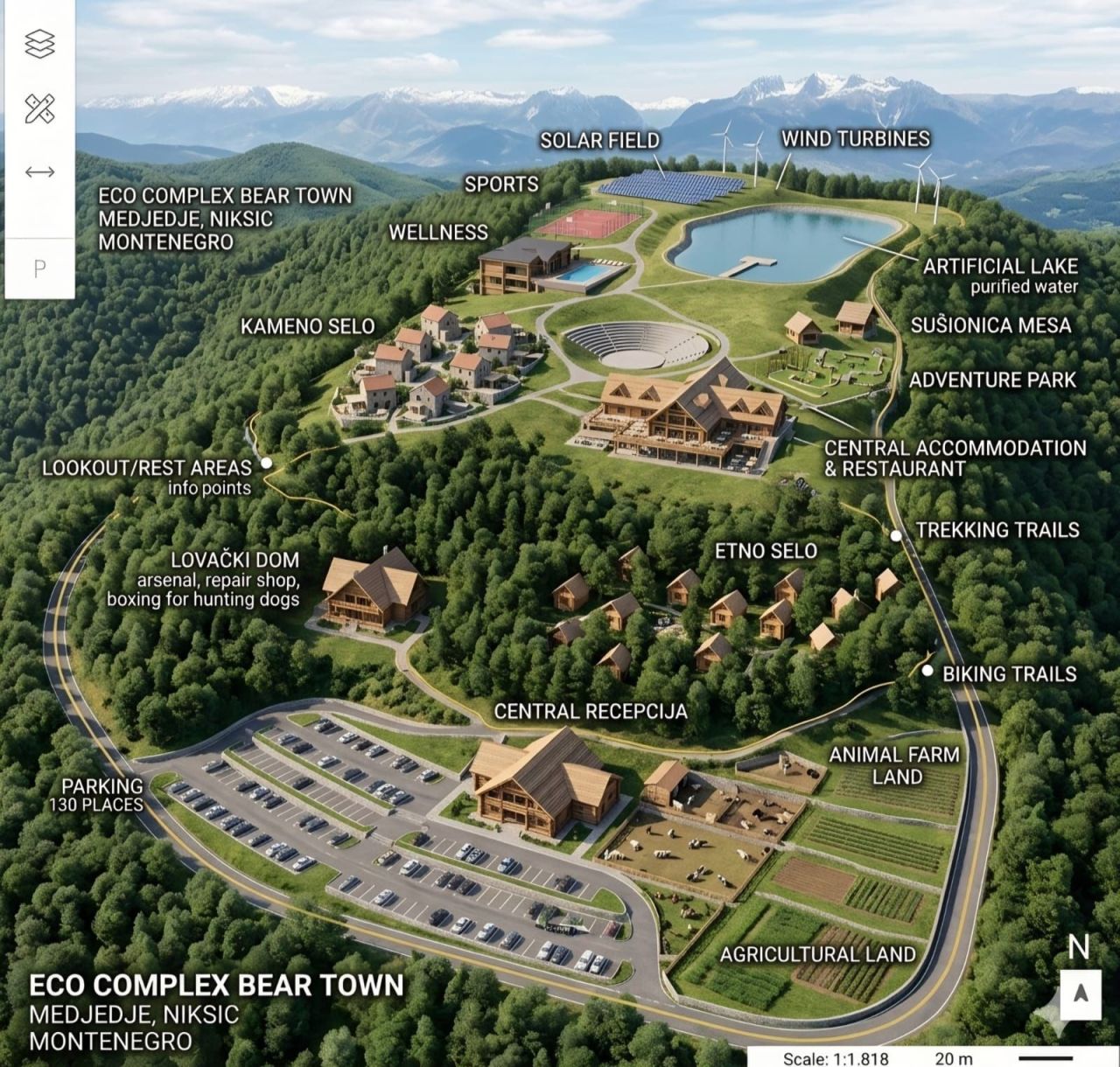 Terrain à Nikšić, Monténégro, 100 000 m² - image 1