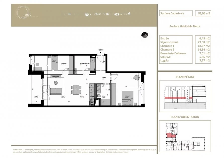 Flat in Luxembourg, Luxembourg, 84 m² - picture 3