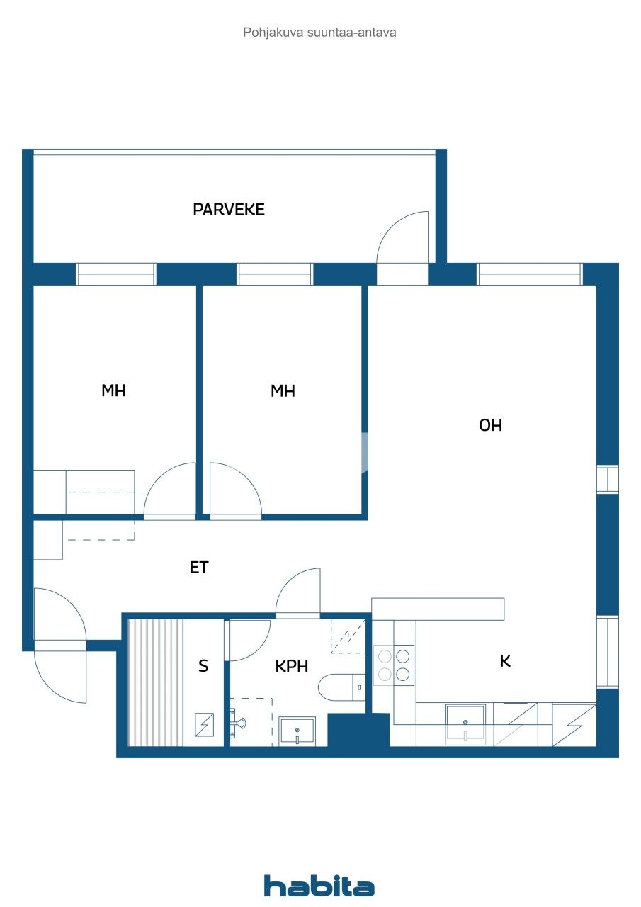 Apartamento en Vantaa, Finlandia, 61 m² - imagen 2