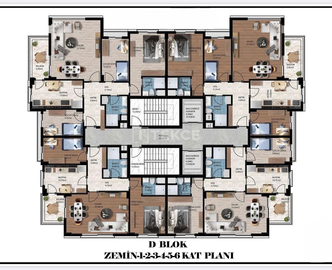 Apartamento en Antalya, Turquia, 57 m² - imagen 17