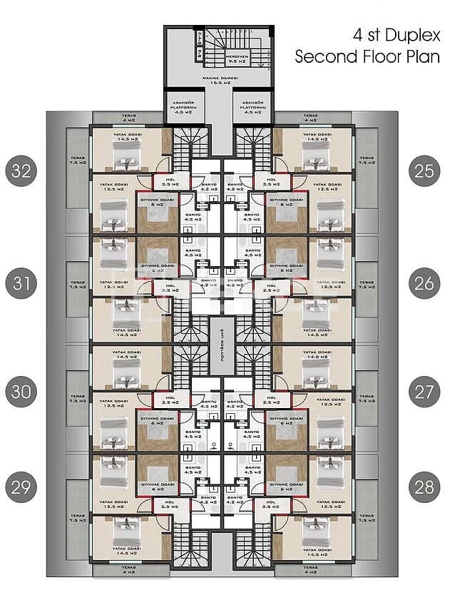 Ático en Alanya, Turquia, 95 m² - imagen 18