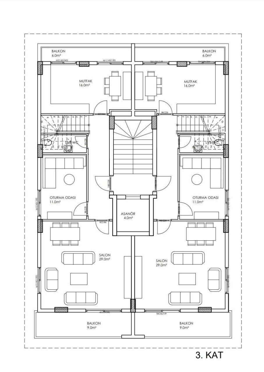 Flat in Konakli, Turkey, 55 m² - picture 3