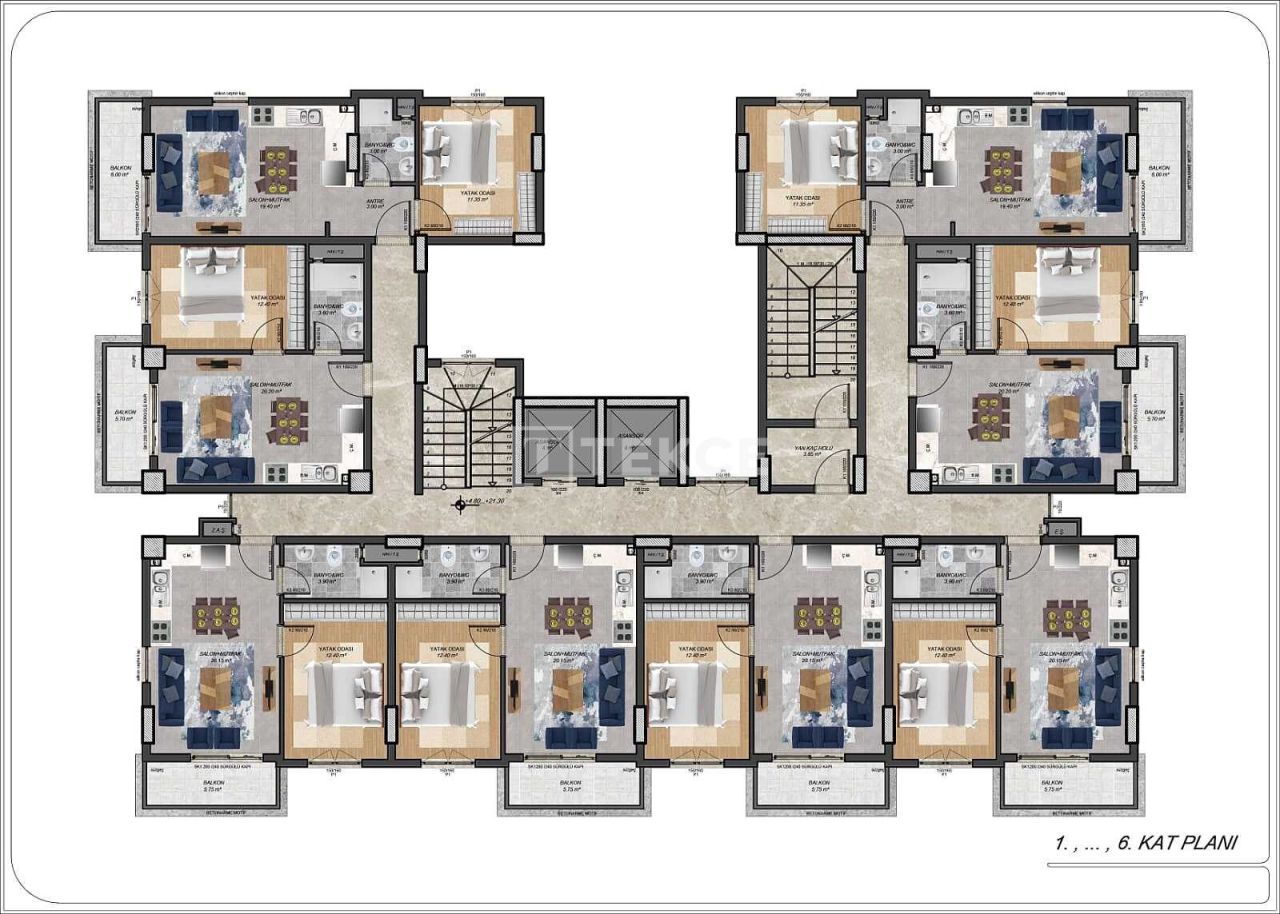 Appartement à Alanya, Turquie, 54 m² - image 15