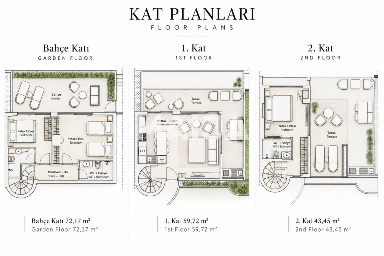 Haus in Bodrum, Türkei, 100 m² - Foto 2