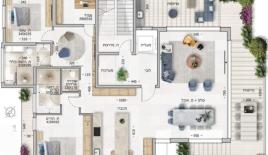 Penthouse für 2 220 000 euro in Haifa, Israel