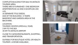 Biens commerciaux pour 1 874 735 Euro à Antalya, Turquie