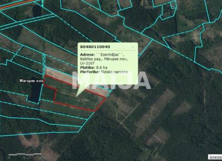 Terreno para 124 000 euro en Babite, Letonia