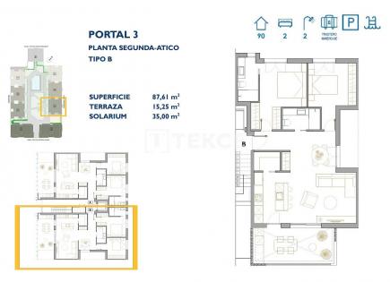 Penthouse for 312 000 euro in San Pedro del Pinatar, Spain