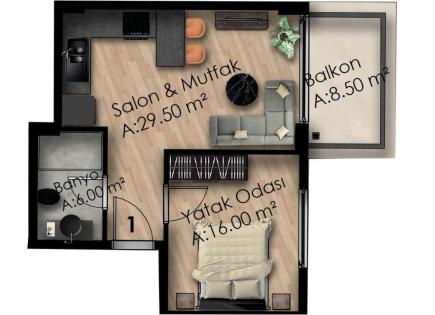 Piso para 133 000 euro en Gazipasa, Turquia