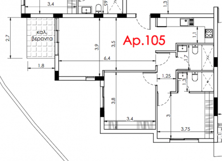 Apartamento para 240 000 euro en Trachoni, Chipre