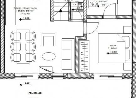 Piso para 343 400 euro en Premantura, Croacia