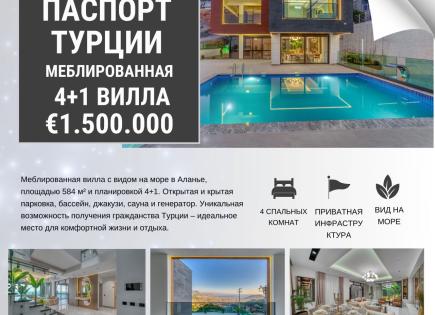 Villa para 1 500 000 euro en Alanya, Turquia