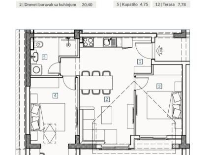Apartment for 214 056 euro in Budva, Montenegro