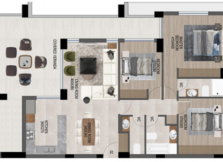 Apartment für 867 000 euro in Mouttagiaka, Zypern
