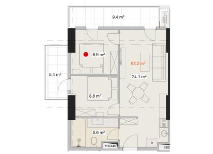 Piso para 60 036 euro en Batumi, Georgia