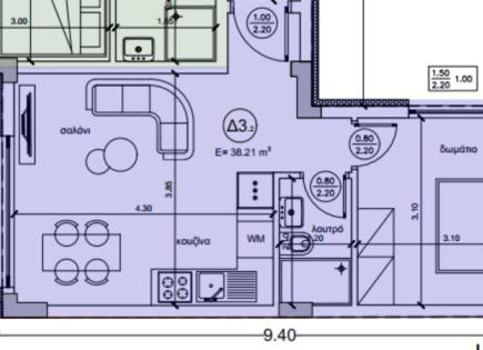 Piso para 140 000 euro en Calcídica, Grecia