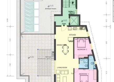 Penthouse für 290 000 euro in Larnaka, Zypern