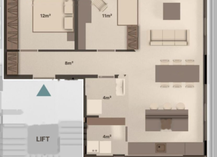 Wohnung für 398 000 euro in Ljubljana, Slowenien