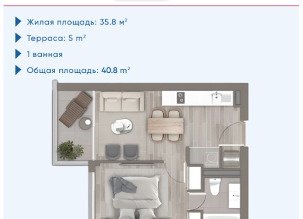 Piso para 101 623 euro en Chile