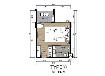 Apartment for 177 500 euro on Phuket Island, Thailand