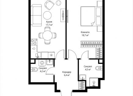 Appartamento per 954 807 euro a Mosca, Russia